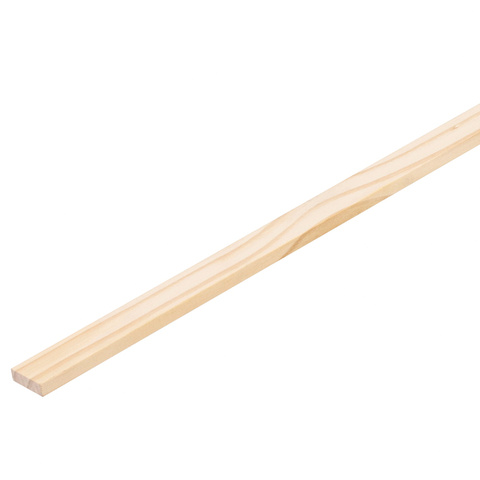 Kit com 4 Ripas de Madeira Pinus Aparelhado Natural 3x1x50cm Massol